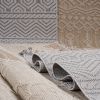 NAAR Guros Collection 2X8 White/White /Traditional Indoor/Outdoor Area Rug