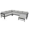 U-Shaped Outdoor Sectional Sofa Set