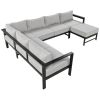 U-Shaped Outdoor Sectional Sofa Set