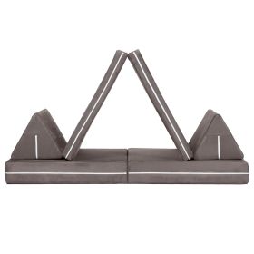 Jaxx Zipline Playscape - Imaginative Furniture Playset for Creative Kids (Color: Charcoal)